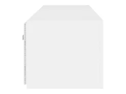 Gerben Muebles de TV de pared con luces LED 2 uds blanco 80x35x31 cm
