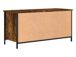 Giuliano Mueble para TV madera contrachapada roble ahumado 100x40x50 cm