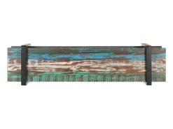 Gokce Mueble para TV madera maciza reciclada 160x40x40 cm