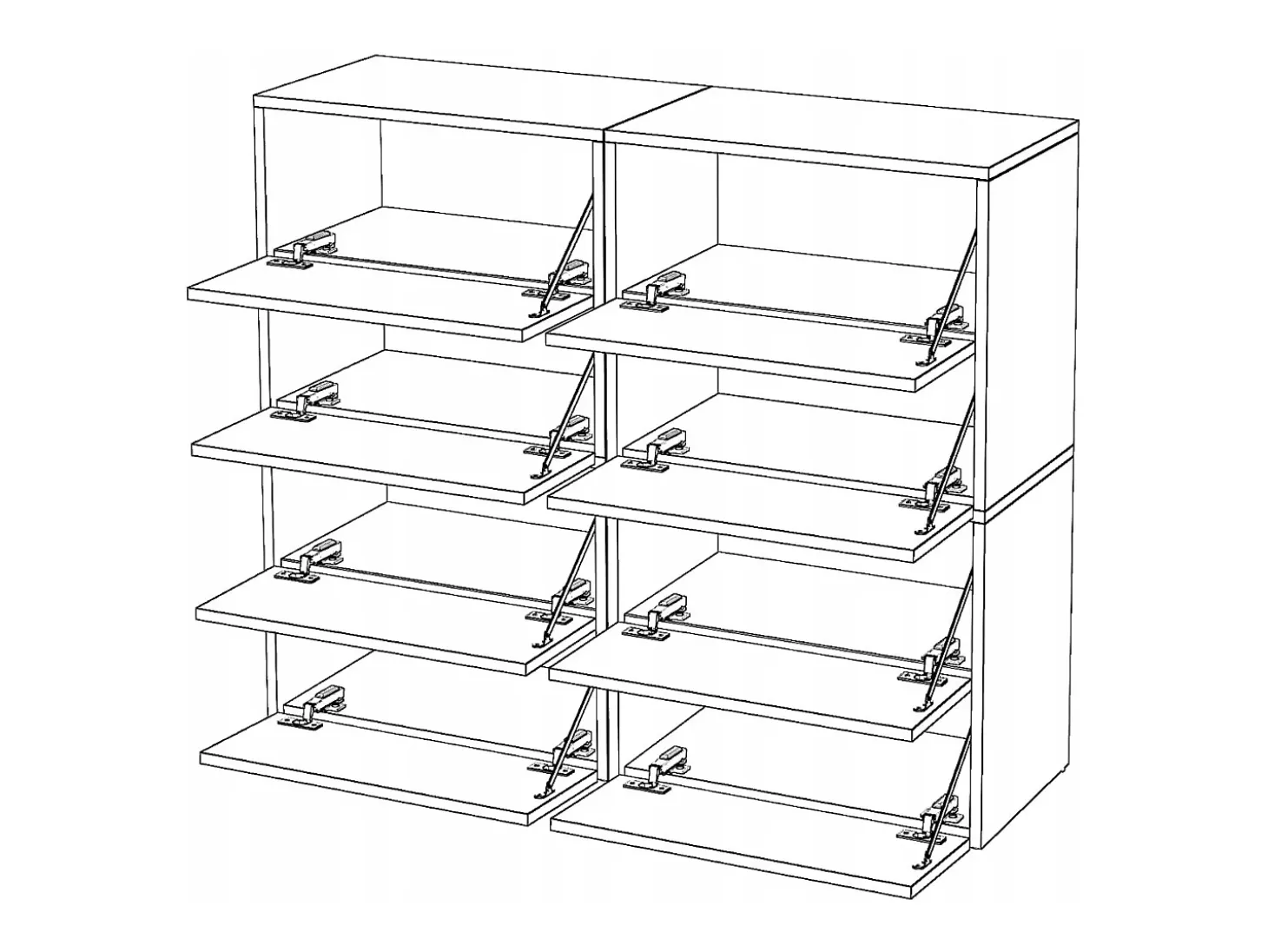 Gran Mueble Zapatero 120x36x100 cm Blanco + Roble Sonoma 20 pares – Estantería Alta de Almacenamiento para la Entrada