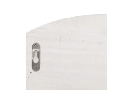 Gryfel Perchero de pared de madera blanco 50x10x34 cm