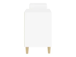 Grylis Mueble para TV madera contrachapada blanco 160x35x55 cm
