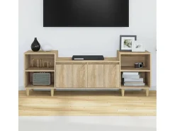 Grylis Mueble para TV madera contrachapada roble Sonoma 160x35x55 cm