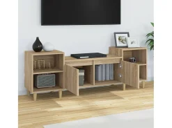 Grylis Mueble para TV madera contrachapada roble Sonoma 160x35x55 cm