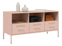 Gryln Mueble para TV acero rosa 100,5x39x50,5 cm