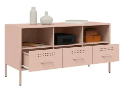 Gryln Mueble para TV acero rosa 100,5x39x50,5 cm