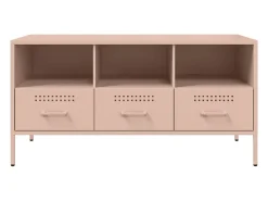 Gryln Mueble para TV acero rosa 100,5x39x50,5 cm