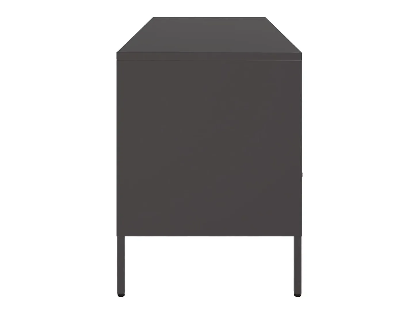 Gryln Mueble para TV acero negro 100,5x39x50,5 cm