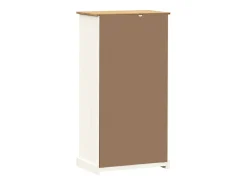 Gudvord Librería VIGO madera maciza de pino blanco 60x35x114,5 cm