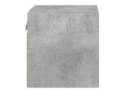 Hans Mueble de TV de pared con luces LED gris hormigón 30x28,5x30 cm