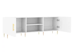 Hermanni Mueble para TV madera de ingeniería blanco 150x30x50 cm