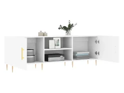 Hermanni Mueble para TV madera de ingeniería blanco 150x30x50 cm