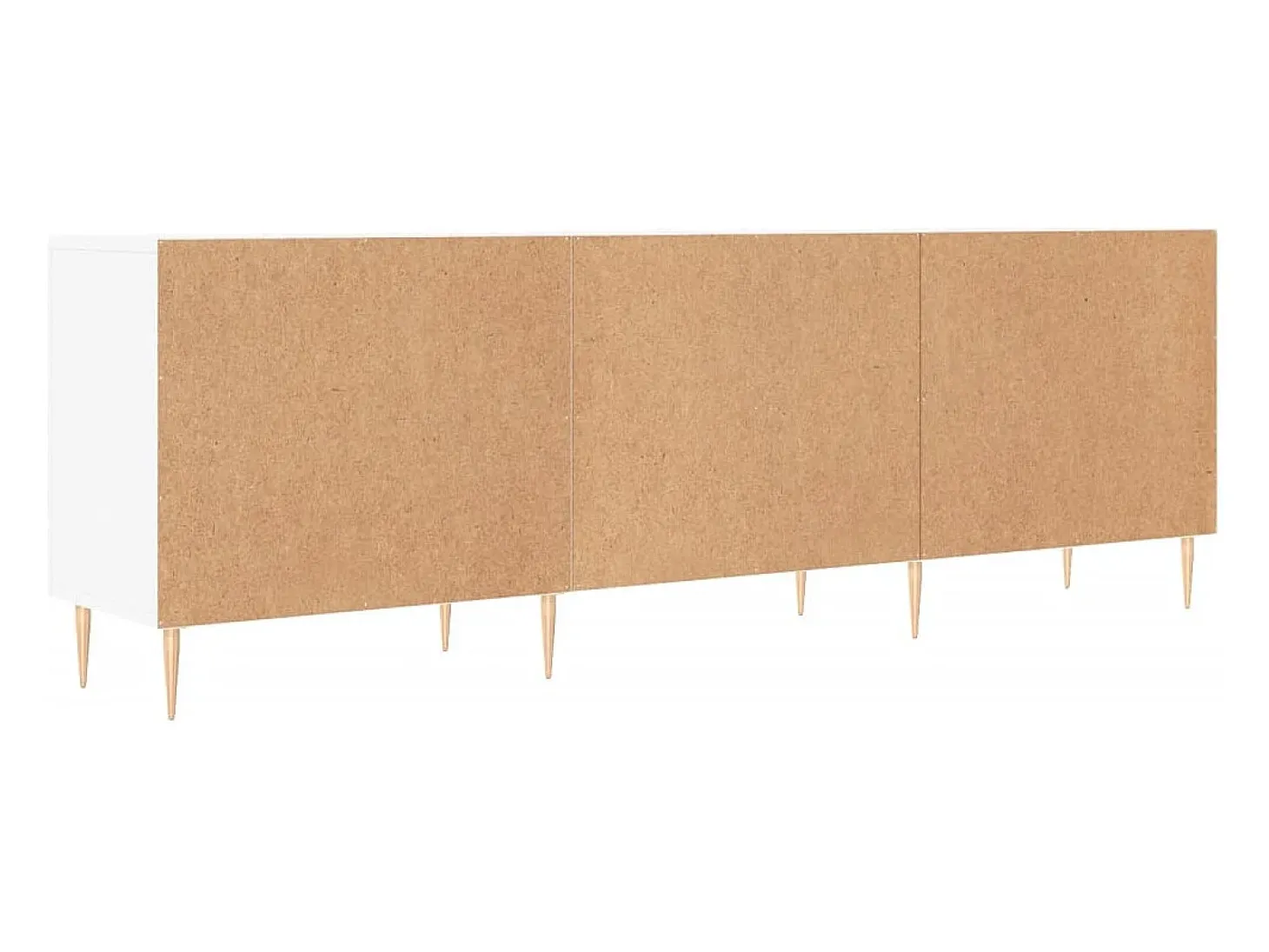 Hermanni Mueble para TV madera de ingeniería blanco 150x30x50 cm