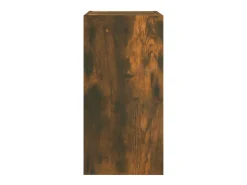 Hoeselt Mueble para TV madera contrachapada roble ahumado 30,5x30x60 cm
