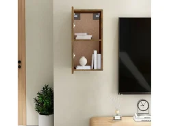 Hoeselt Mueble para TV madera contrachapada roble ahumado 30,5x30x60 cm