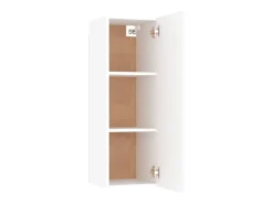 Hoeselt Mueble para TV madera contrachapada blanco 30,5x30x90 cm