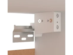 Hoeselt Mueble para TV madera contrachapada blanco 30,5x30x90 cm
