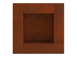 Hoguera Marrón 80 x 80 x 40 cm Acero autopatinable