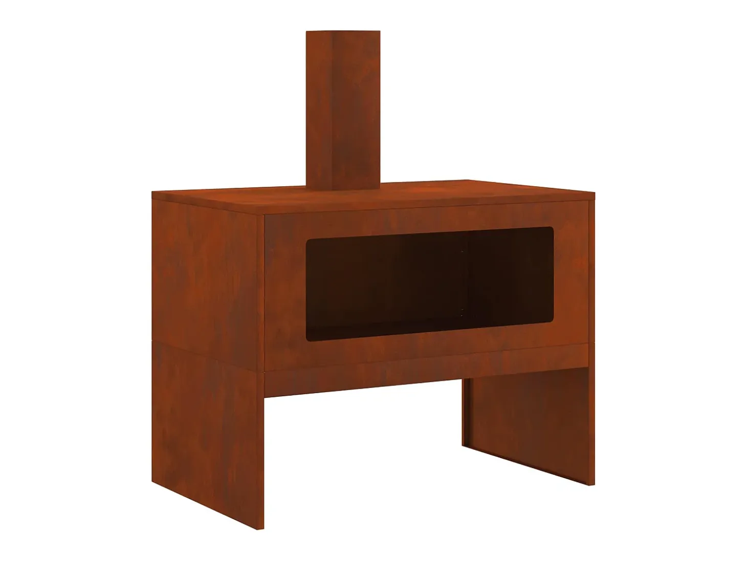 Hoguera Marrón 80 x 50 x 96 cm Acero autopatinable