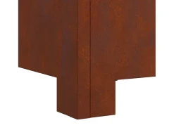 Hoguera Marrón 60 x 60 x 30 cm Acero autopatinable