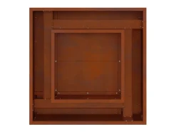 Hoguera Marrón 60 x 60 x 30 cm Acero autopatinable