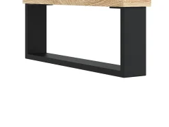Hørning Mueble de TV madera contrachapada roble Sonoma 150x30x44,5 cm