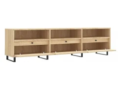 Hørning Mueble de TV madera contrachapada roble Sonoma 150x30x44,5 cm