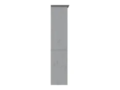 Hydesville Librería BODO 5 estantes madera maciza pino gris 82x40x173 cm