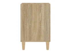 Ibtihal Mueble para TV madera contrachapada roble Sonoma 100x35x55 cm
