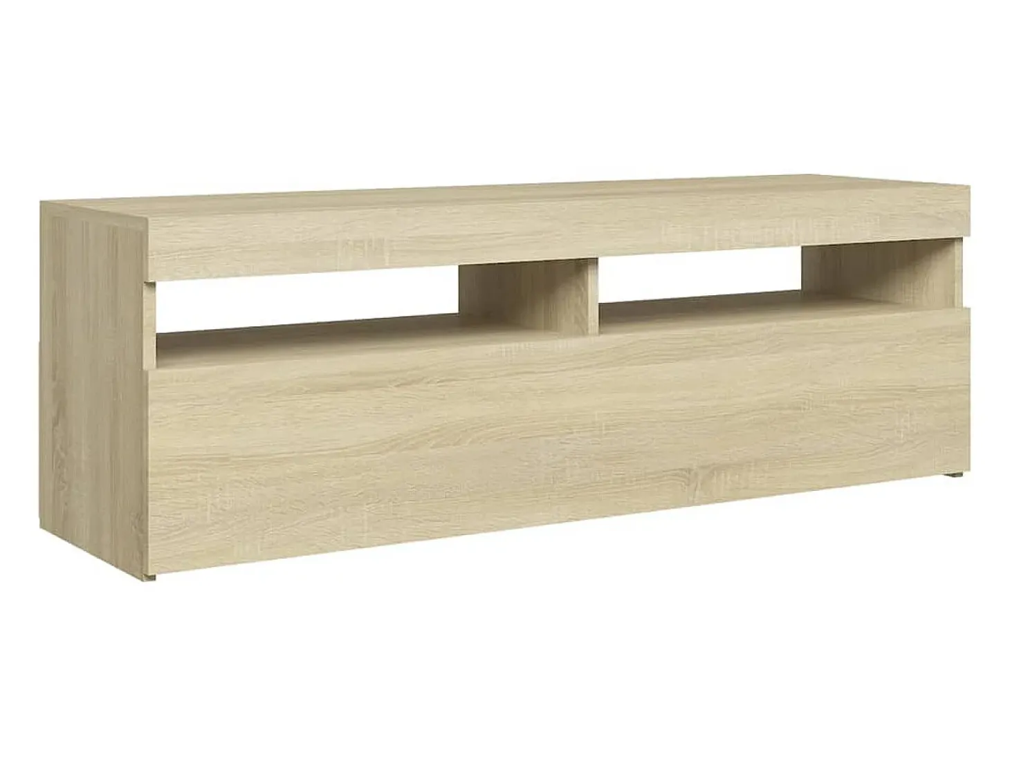 Ilion Mueble de TV con luces LED roble Sonoma 120x35x40 cm