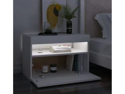 Ilion Mueble de TV con luces LED blanco 60x35x40 cm