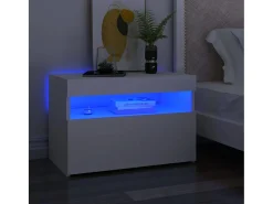 Ilion Mueble de TV con luces LED blanco 60x35x40 cm