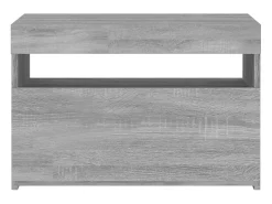 Ilion Mueble de TV con luces LED gris Sonoma 60x35x40 cm
