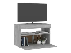 Ilion Mueble de TV con luces LED gris Sonoma 60x35x40 cm