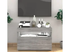 Ilion Mueble de TV con luces LED gris Sonoma 60x35x40 cm