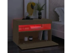 Ilion Mueble de TV con luces LED roble Sonoma 60x35x40 cm