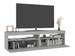 Ilion Muebles de TV con luces LED 2 unidades gris hormigón 75x35x40cm