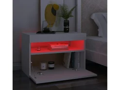 Ilion Muebles de TV con luces LED 2 uds blanco 60x35x40 cm
