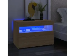 Ilion Muebles para TV con luces LED 2 uds roble Sonoma 60x35x40 cm