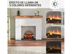 Inserto eléctrico BALDERIA Lily - Chimenea - Negro