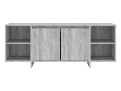Isolde Mueble de TV madera de ingeniería gris Sonoma 130x35x50 cm