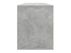 Isolde Mueble para TV madera contrachapada gris hormigón 130x35x50 cm