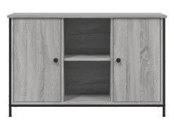 Jacques-Alain Mueble de TV madera de ingeniería gris Sonoma 100x35x65 cm