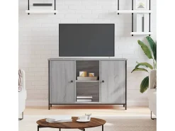 Jacques-Alain Mueble de TV madera de ingeniería gris Sonoma 100x35x65 cm