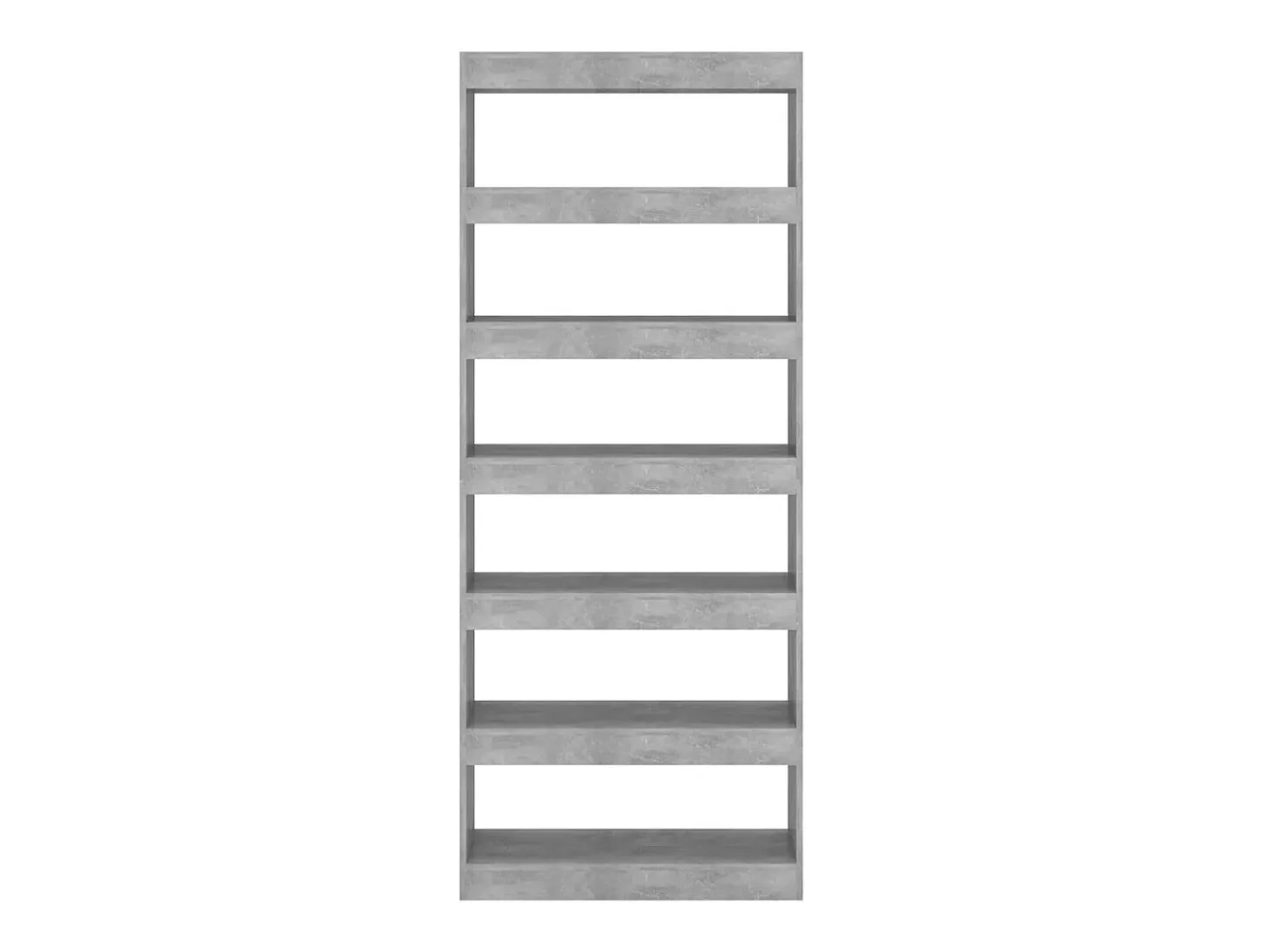Jakob Estantería/divisor madera ingeniería gris hormigón 80x30x198 cm