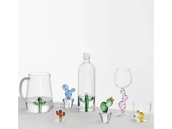 Jarra de vidrio borosilicato, Cactus, azul 1000 ml, Desert Plants