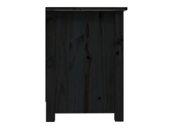 Jean-Gabriel Mueble de TV de madera maciza de pino negro 70x36,5x52 cm