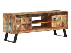 Jean-Paul-Alexis Mueble de TV madera maciza reciclada 112x30x45 cm