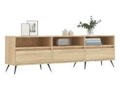 Joël Mueble de TV madera contrachapada roble Sonoma 150x30x44,5 cm