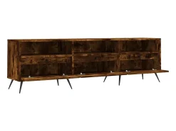 Joël Mueble de TV madera contrachapada roble ahumado 150x30x44,5 cm